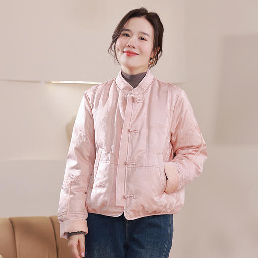 金标刺绣系列绒柔暖意鹅绒外套 新中式结合实穿之选 商品图0