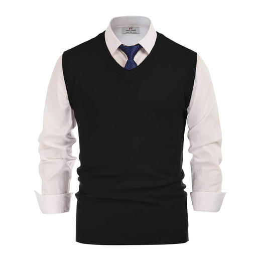 老板  2024秋季新款 V领 针织羊毛背心 Z-12023 商品图4