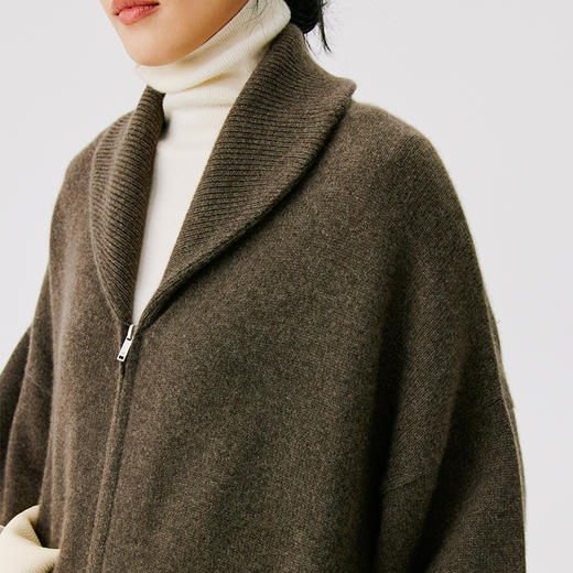 东黎 • 小山羊绒女士秋冬灯笼袖宽松开衫 4661 商品图7