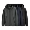 【可拆卸帽】【新款DSF】大依优型大码男装连帽薄棉弹力棉衣夹克加肥加大休闲夹克胖子外套上衣 商品缩略图7