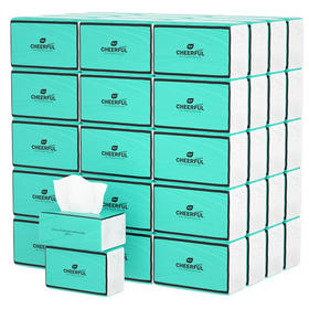 【24包 】植护 气垫蒂芙尼蓝抽纸80抽/包 大包家用整箱家庭实惠装 FX-A-819-231127