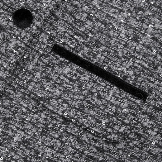 西遇短款小香风外套女冬季新款袖口蝴蝶结拼接设计上衣D0043945 商品图5