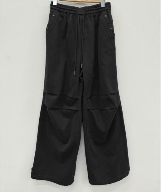 NZ1松紧腰抽绳压褶工装裤40830（蓝白黑） 秋季 243100230321 商品图4