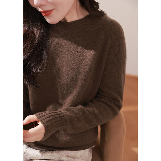 【回馈粉丝】100%羊绒 16支软糯感baby山羊绒衫圆领针织衫 商品图4