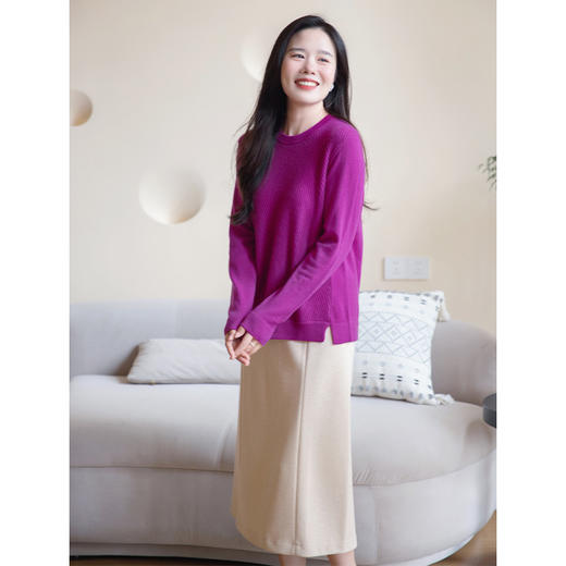 （福利款）5片裙！！牦牛绒厚款针织H型开叉裙 商品图4