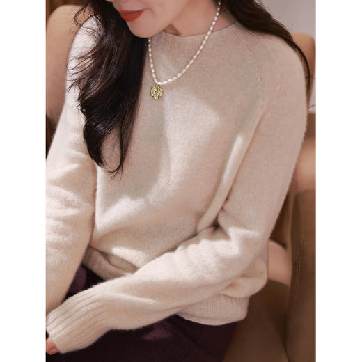 【回馈粉丝】100%羊绒 16支软糯感baby山羊绒衫圆领针织衫 商品图0