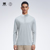 天石鹅铠甲半开领美利奴羊毛T恤男士长袖弹力户外运动登山徒步G204 商品缩略图8
