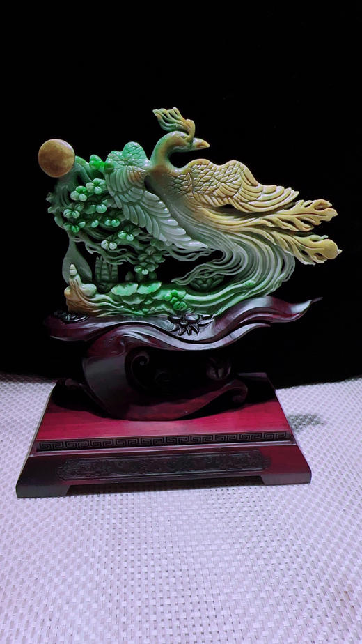 620446翡翠摆件【凤凰来仪】 商品图3