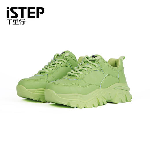 istep低帮厚底老爹鞋厚底休闲鞋增高鞋 商品图6