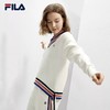 3件折上7折【自营】FILA/斐乐  斐乐女子编织衫2024春新款时尚休闲下摆流苏舒适V领毛衣 F11W411403FIV 商品缩略图1