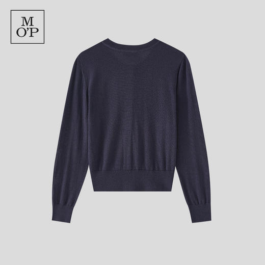 Marc O'Polo/MOP 秋季新款螺纹圆领宽松可机洗羊毛针织开衫女 商品图3