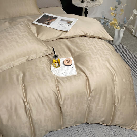 【维科家纺】提花纯棉水洗棉床上四件套100全棉2024新款床品高端被套床单 商品图3