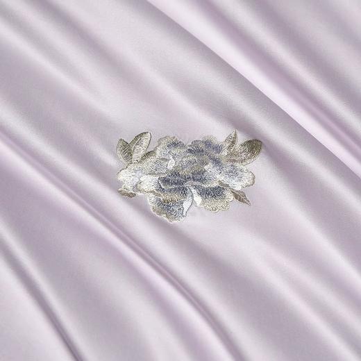 whinny/惠谊新中式简约新疆长绒棉刺绣全棉床床单式四件套 芬芳 商品图3