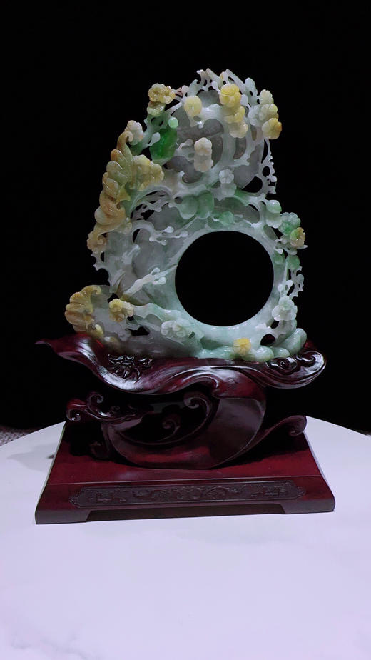 620456翡翠摆件【梅开五福 喜迎门】 商品图2