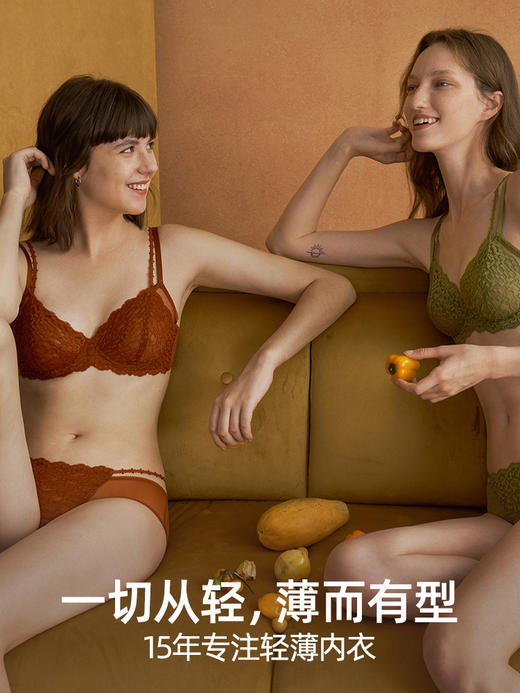 【点彩】薄款内衣女 点彩双细肩带大胸显小蕾丝无海绵胸罩性感文胸BD0270 HSIA遐 商品图3