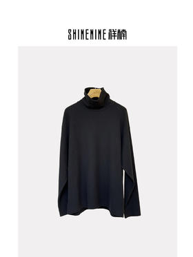 E343543165纯色高领针织衫