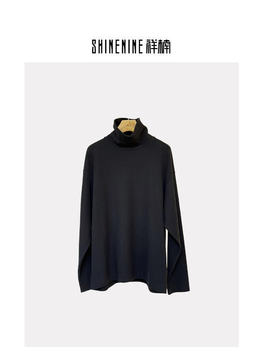 E343543165纯色高领针织衫 商品图0