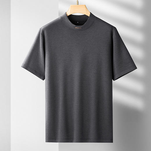 【新款DDS】大依优型大码男装圆领秋冬短袖打底休闲加肥加大男士胖子大码内搭上衣T恤 商品图0