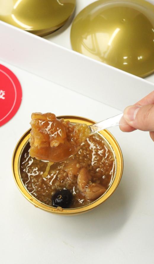 【双重去腥 】即食花胶 能看到满满的胶质 精选深海黄鱼胶 好吃不腥 女性孕妇日常  原味/五红两种口味  138g/碗 每盒3碗 一周量 商品图4