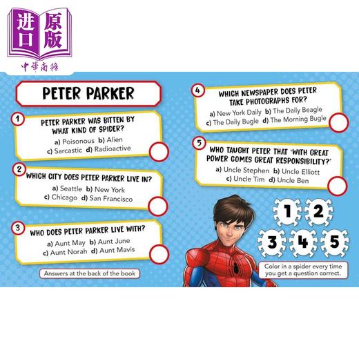 【中商原版】迪士尼蜘蛛侠5合一盲盒书 24册合辑 Marvel Spider-Man 5-in-1 Advent Calendar 英文原版进口 儿童活动与玩具书 商品图4