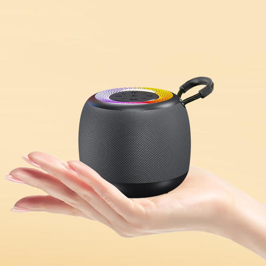 纽曼黑色AI智能幻彩蓝牙音箱 K227 精致小巧 随地畅联 商品图3