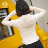 跃牌【瑜堂系列】秋冬加绒瑜伽外套修身收腰运动女休闲百搭健身瑜伽连帽外套JYMW141 商品缩略图5