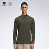 天石鹅铠甲半开领美利奴羊毛T恤男士长袖弹力户外运动登山徒步G204 商品缩略图6
