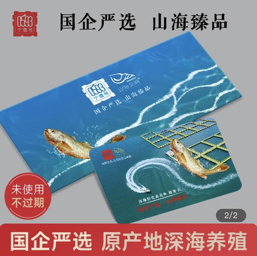 【实物礼盒提货卡】0593深海野化黄花鱼礼盒提货卡900g-1000g条(2条) 商品图1