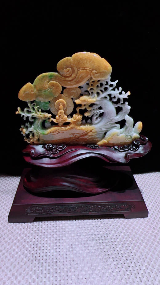 620447翡翠摆件【鹿鸣蝉音】 商品图4