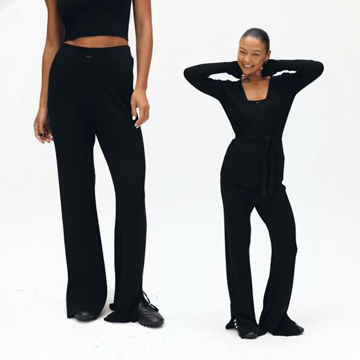 oneup羊毛针织长裤 商品图2