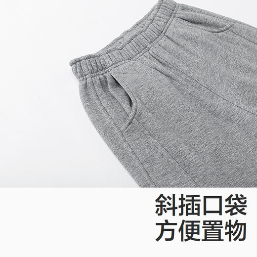 森马儿童长裤2024新款加绒宽松束脚裤冬季针织裤男童裤子简约休闲 商品图3