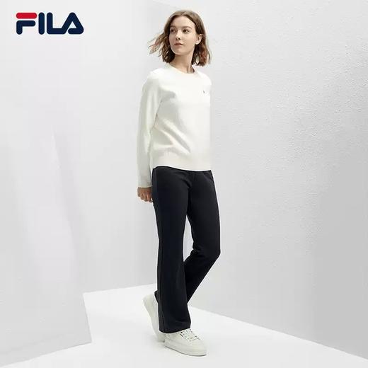 3件折上7折【自营】FILA/斐乐  斐乐女子编织衫2024春季新款时尚简约基础休闲套头毛衣 F11W411401FIV 商品图2