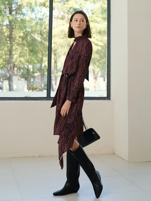 午夜巴黎浪漫飘带手帕正反两穿连衣裙FCE4DRS009 商品图6