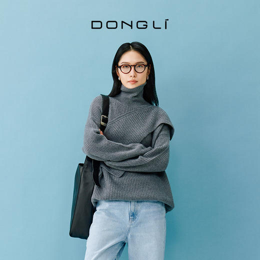 东黎 • 小山羊绒女士秋冬高领外穿套头衫 4660 商品图7
