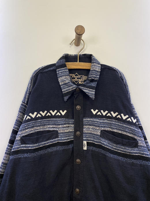 90年代 Vintage STAR & STRIPES 长袖衬衫 _DRRL(L) 商品图1