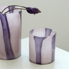 现代简约大口直筒梦幻紫条纹吹制花瓶水培干花蝴蝶兰插花桌面装饰 商品缩略图5