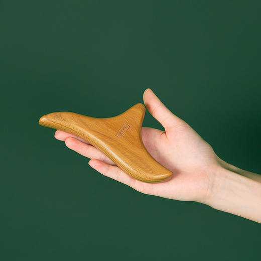 【断货】正安国货· 檀木三角雀 绿檀木打造多功能按摩器具 商品图0