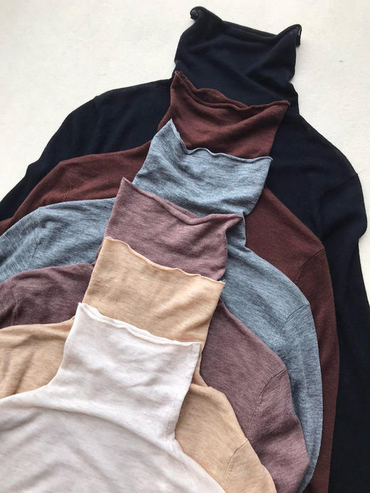 【Theory】山羊绒系列，万能打底。米杏、卡其、灰色、花驼、咖色、黑色 商品图3