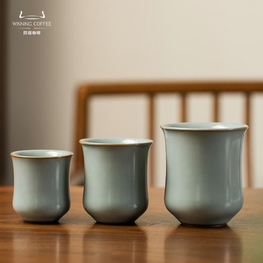 问鼎汝窑咖啡杯束腰杯 商品图1