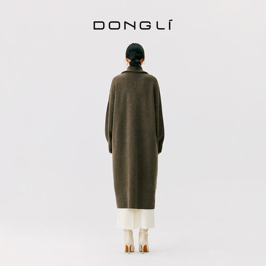 东黎 • 小山羊绒女士秋冬灯笼袖宽松开衫 4661 商品图5