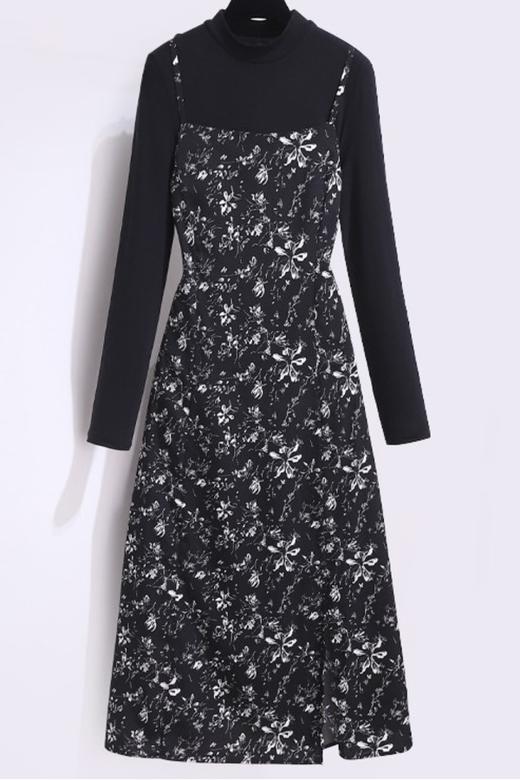 L.Fleuri 吊带水墨印染涤纶两件套 17263 商品图2