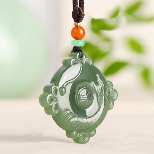【经典】祥龙送瑞天然和田玉吊坠 商品图1
