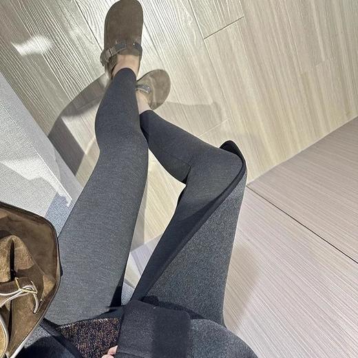 预售一周 好穿巨显瘦 自带活力氧气感 弹力山羊绒针织打底裤 商品图0