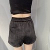 Z1百搭休闲绒面短裤40915（黑） 秋季 944060010321 商品缩略图2
