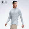 天石鹅铠甲半开领美利奴羊毛T恤男士长袖弹力户外运动登山徒步G204 商品缩略图7