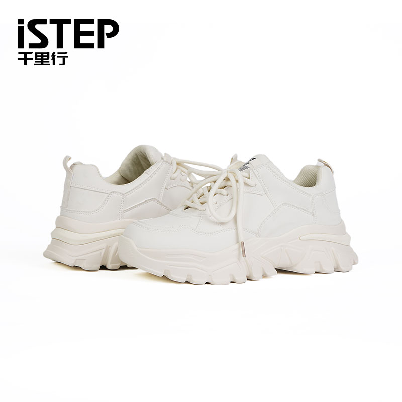 istep低帮厚底老爹鞋厚底休闲鞋增高鞋