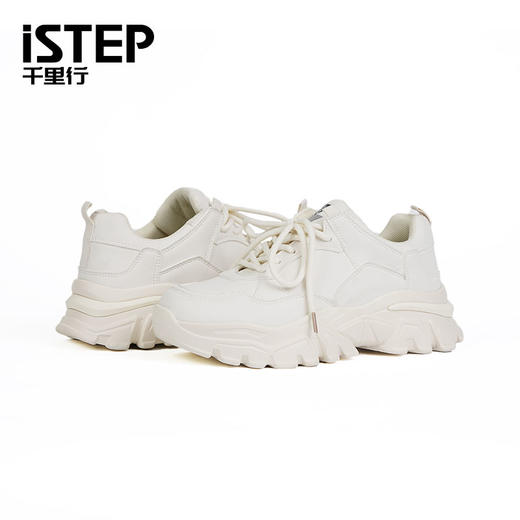 istep低帮厚底老爹鞋厚底休闲鞋增高鞋 商品图0