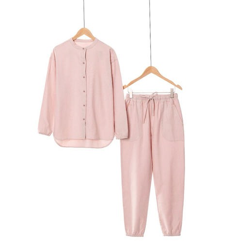 宜色家女士定制款法兰绒全棉家居服 商品图1