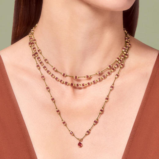 订购8周到｜Tityaravy-Kamilah-杜尔迦之力 石榴石 项链［法国设计师］ 商品图1