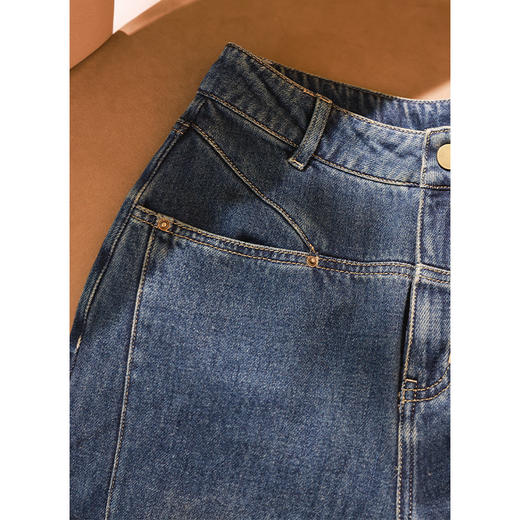 【回馈粉丝】加绒版！！！天丝棉阔腿牛仔 砂洗软糯 商品图4